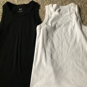 White and black tank top
